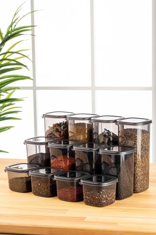 12 boîtes de conservation 0,55 / 1,2 / 1,75 l