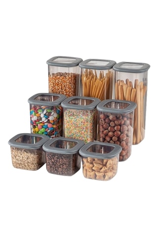 9 boîtes de conservation en plastique sans BPA - 55 à 175 cl