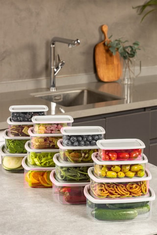 16 boîtes de conservation - 0,25 / 0,5 / 0,75 / 1,2 l