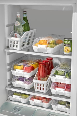 4 Organizers voor Koelkast - Wit 