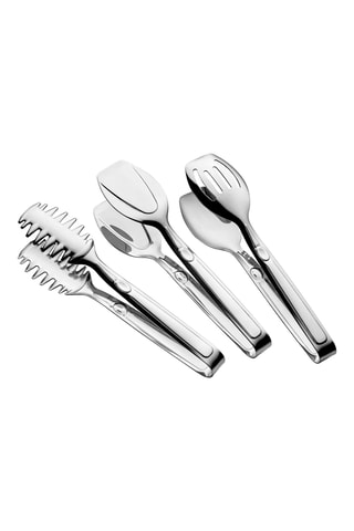 Pince à gâteau, pince à salade et pince à pâtes en acier inoxydable - 3 pièces