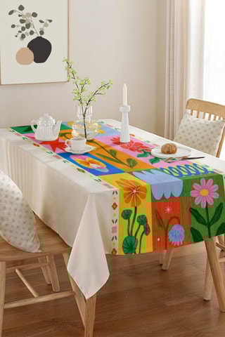 Rechthoekig Tafellaken - Beige - 140 x 220 cm