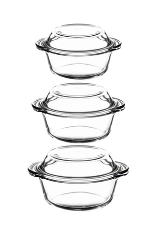 3 plats à four - 19 x 15,9/21,8 x 18,7 et 25,1 x 22 cm