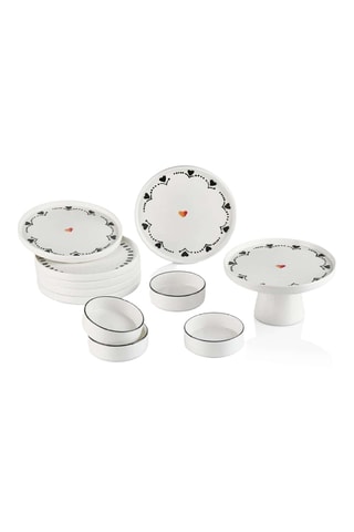 Keramisch Servies - 11-delig