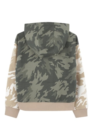 Felpa con cappuccio - Kaki