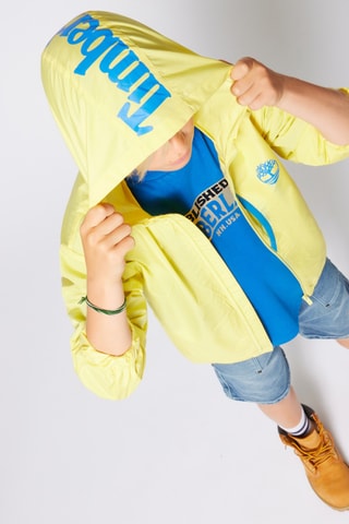 Giacca a vento con cappuccio - Giallo