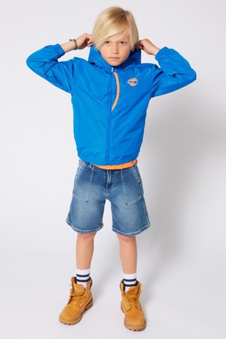 Giacca a vento con cappuccio - Cobalto