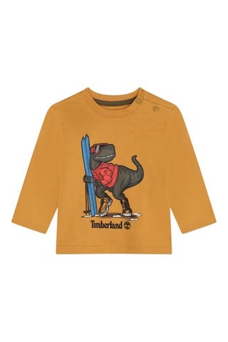 T-shirt in cotone bio - Senape - Timberland