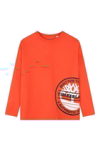 T-shirt in cotone bio - Arancione - Timberland