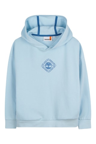 Felpa con cappuccio - Azzurro