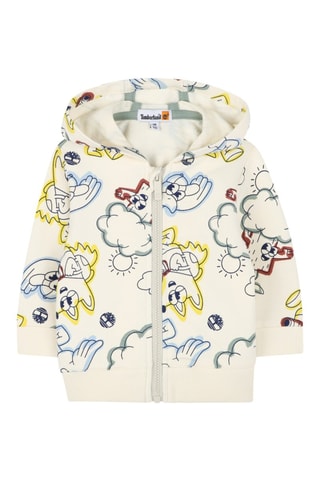 Felpa con cappuccio - Bianco