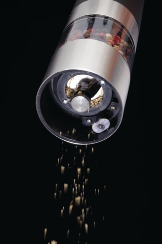 Elektrische Roestvrijstalen Peper- en Zoutmolen - 22 cm