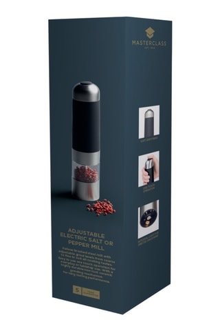 Elektrische Roestvrijstalen Peper- en Zoutmolen - 22 cm