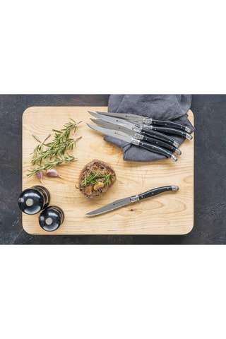 6 facas de bife em aço inoxidável - 25,5 cm