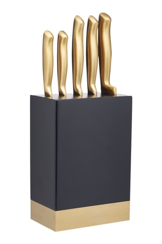 Bloco de 5 peças em aço inoxidável