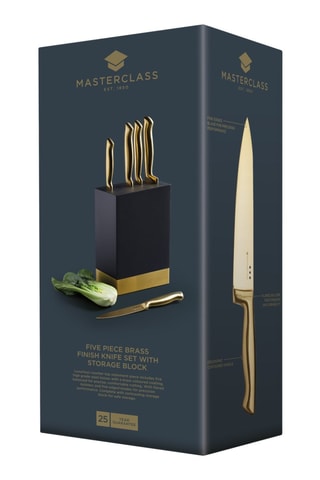 Bloco de 5 peças em aço inoxidável