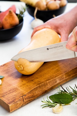 Bloco de 5 facas em aço inoxidável