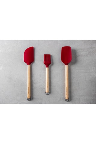 3 Beukenhout en Roestvrijstalen Spatels