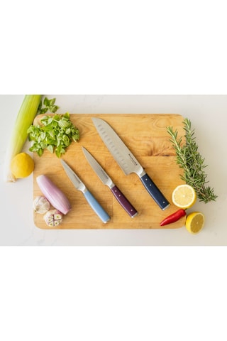 3 facas em aço inoxidável - KitchenAid