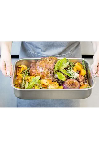 Roestvrijstalen ovenschaal - 37 x 27 cm - MasterClass