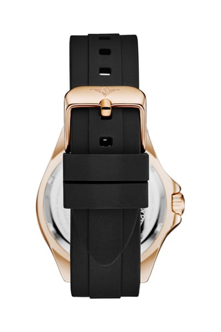 Montre à quartz en silicone - Noir