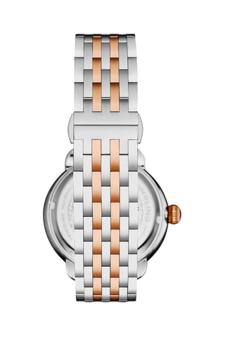 Montre à quartz en acier - Doré rose et argenté