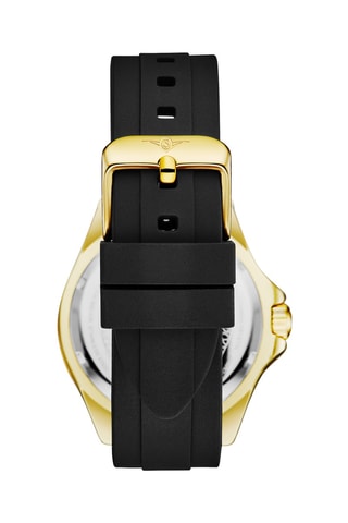 Montre à quartz en caoutchouc - Noir