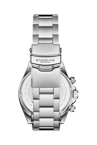 Montre à quartz en acier - Tachymètre - Argenté