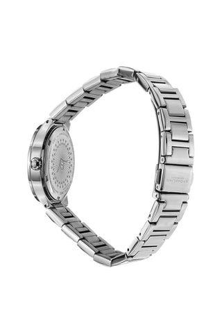 Montre à quartz en acier Symphony - Argenté et blanc