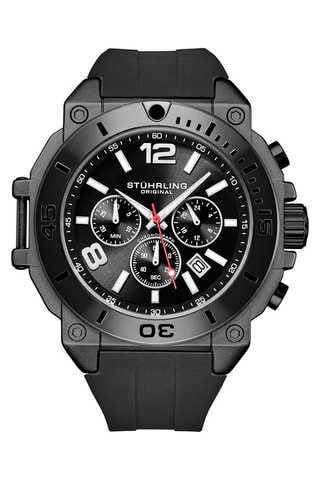 Montre à quartz en silicone - Noir