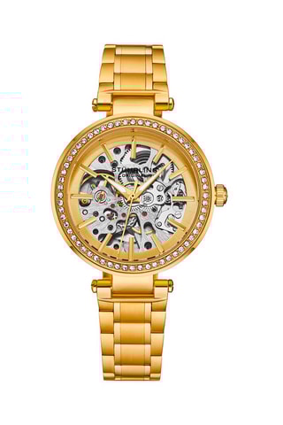 Montre automatique en acier Doré