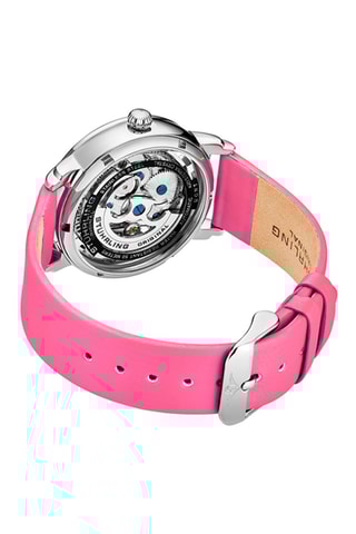 Montre automatique en cuir Legacy - Rose et argenté