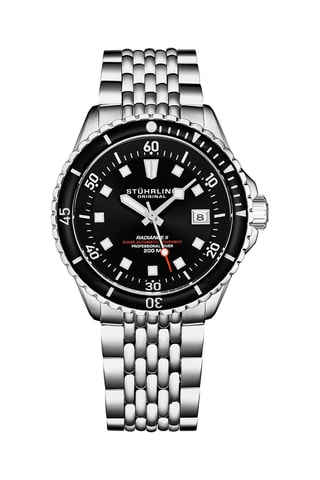 Montre automatique en acier Radiance - Argenté et noir