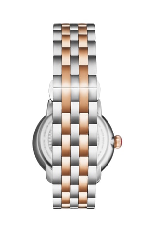 Montre à quartz en acier - Doré rose et argenté