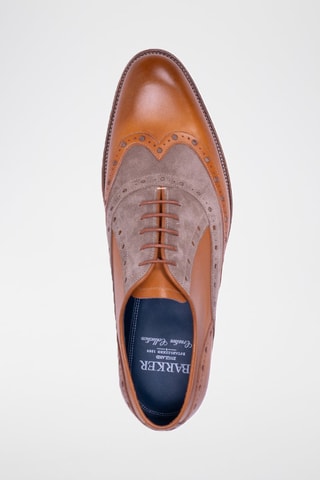 Derbies de piel bovina Abingdon  - Marrón y gris