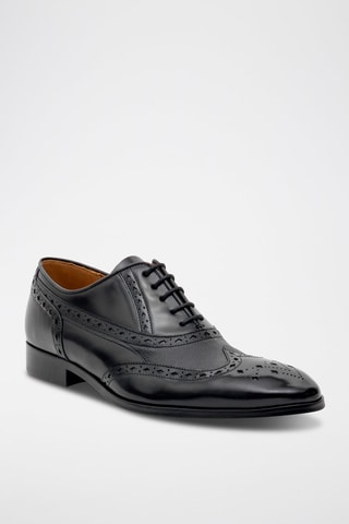 Richelieus en cuir Bampton  - Noir
