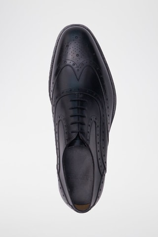 Richelieus en cuir de veau Liffey  - Noir