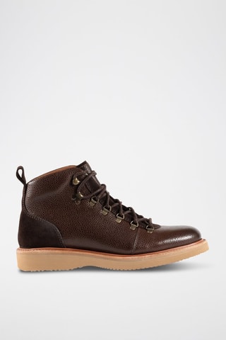 Boots en cuir Frank  - Marron