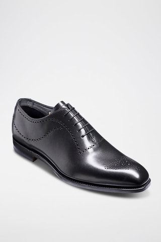 Richelieus en cuir de veau Plymouth  - Noir