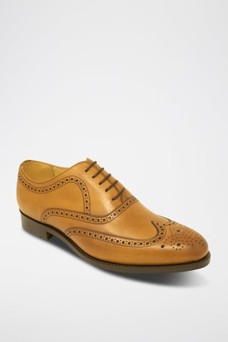 Richelieus en cuir Cranford  - Marron