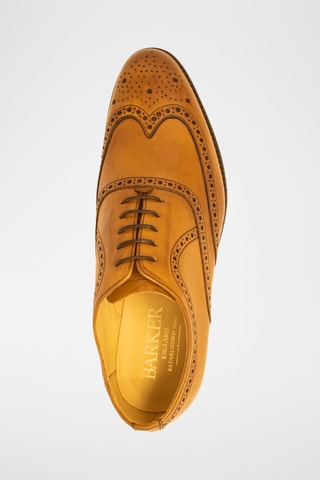 Richelieus en cuir Cranford  - Marron