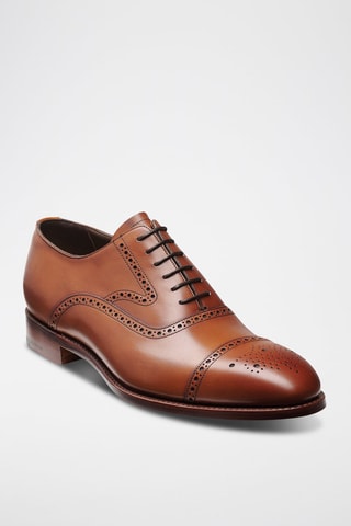 Richelieus en cuir de veau Lerwick  - Marron