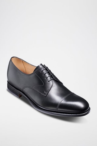 Derbies de piel bovina Morden  - Negro
