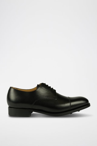 Derbies de piel bovina Morden  - Negro