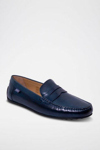 Mocasines de piel Jamie  - Azul