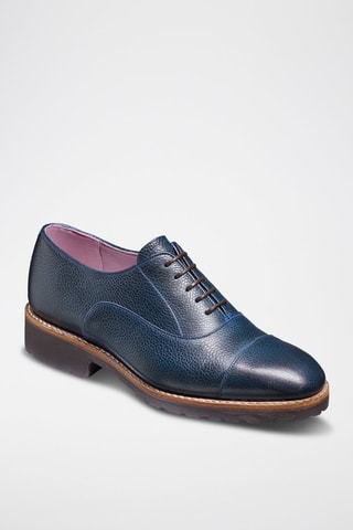 Derbies de piel Eva  - Azul y marrón