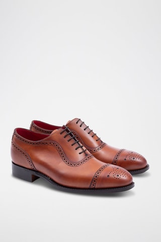 Richelieus en cuir de veau Warrington  - Rose