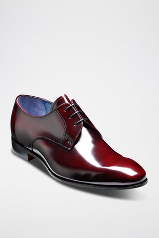 Derbies de piel de charol Rutherford  - Rojo