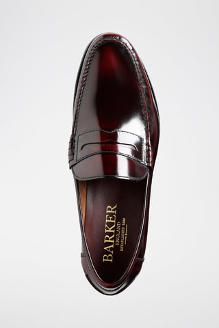 Mocasines de piel de charol Newington  - Rojo