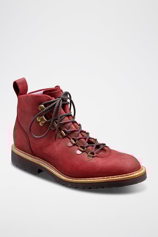 Boots en cuir Julie  - Rouge